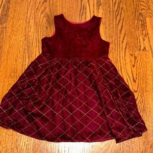 Andy & Evan velvet burgundy dress - size 3T